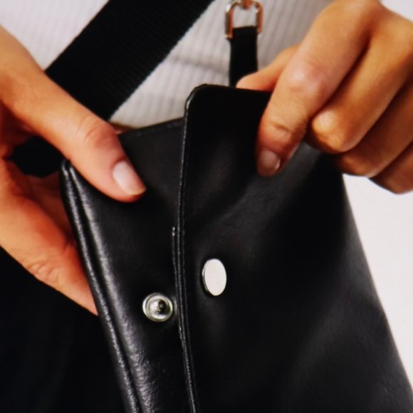 Urbancode Bags Urbancode Flap Over Multi Crossbody Bag In Black